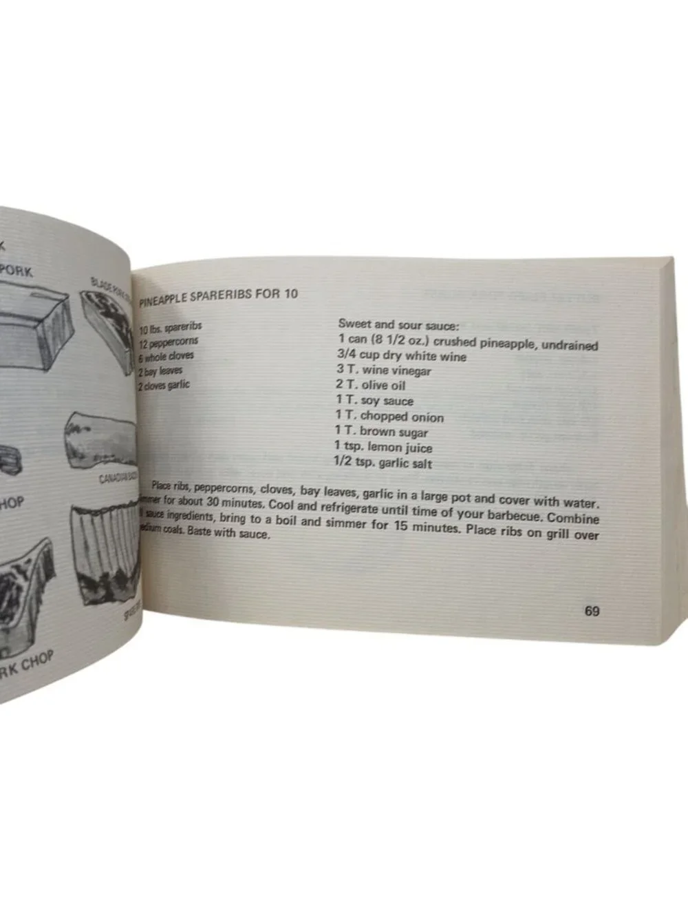 Charcoal Cookbook Ed Callahan 1970 VTG BBQ Grilling Recipes & Tips PB #H-1
